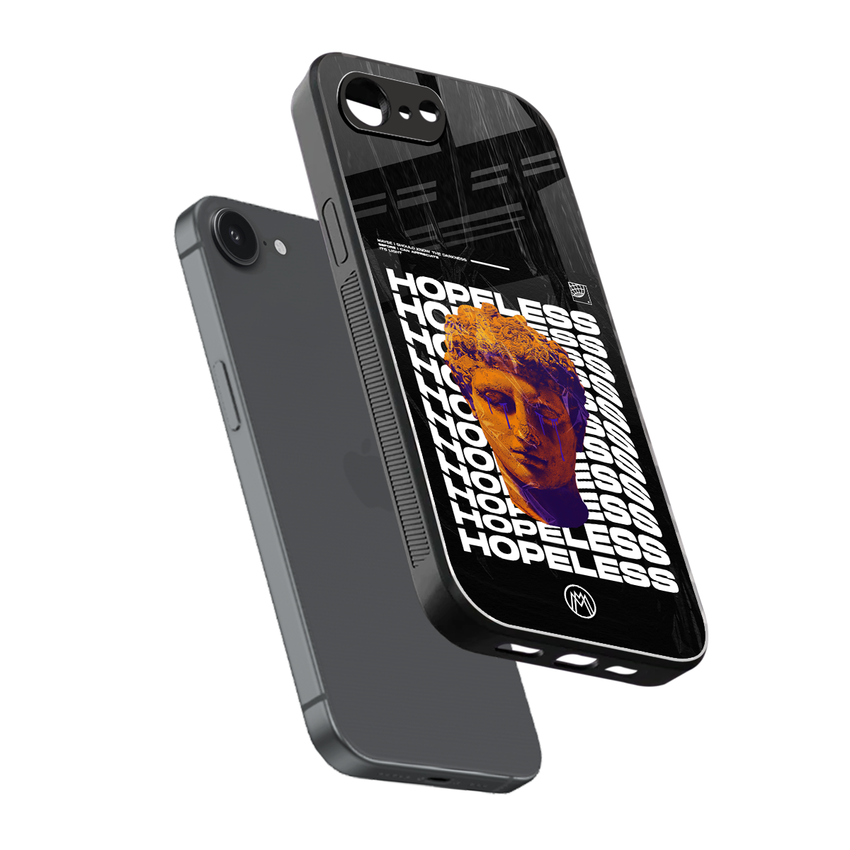 hopeless greek back phone cover | glass case for iphone 16e
