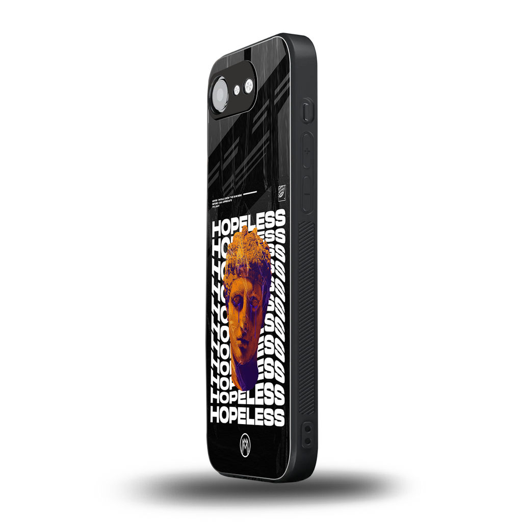 hopeless greek back phone cover | glass case for iphone 16e