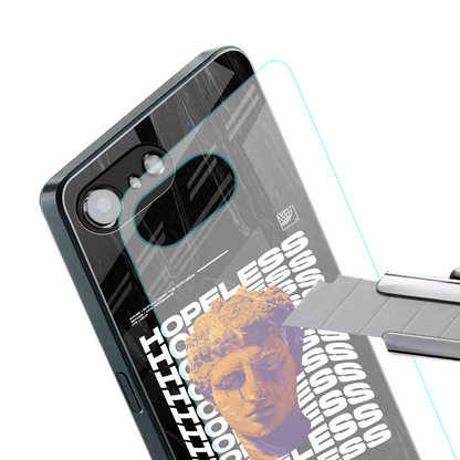 hopeless greek back phone cover | glass case for iphone 16e