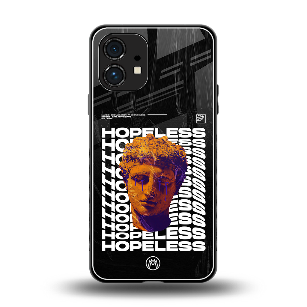 hopeless greek back phone cover | glass case for nothing phone 1