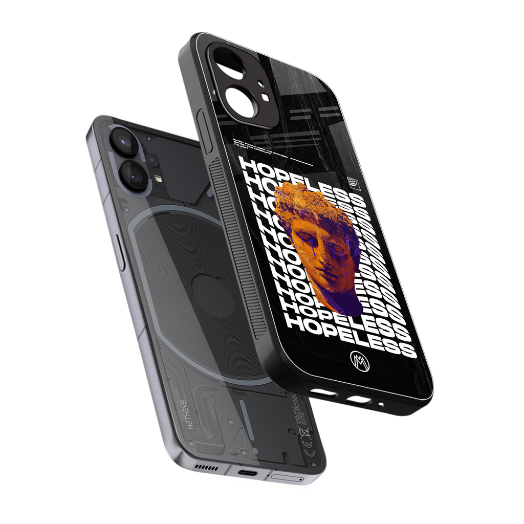 hopeless greek back phone cover | glass case for nothing phone 1