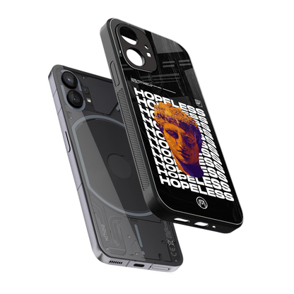hopeless greek back phone cover | glass case for nothing phone 1