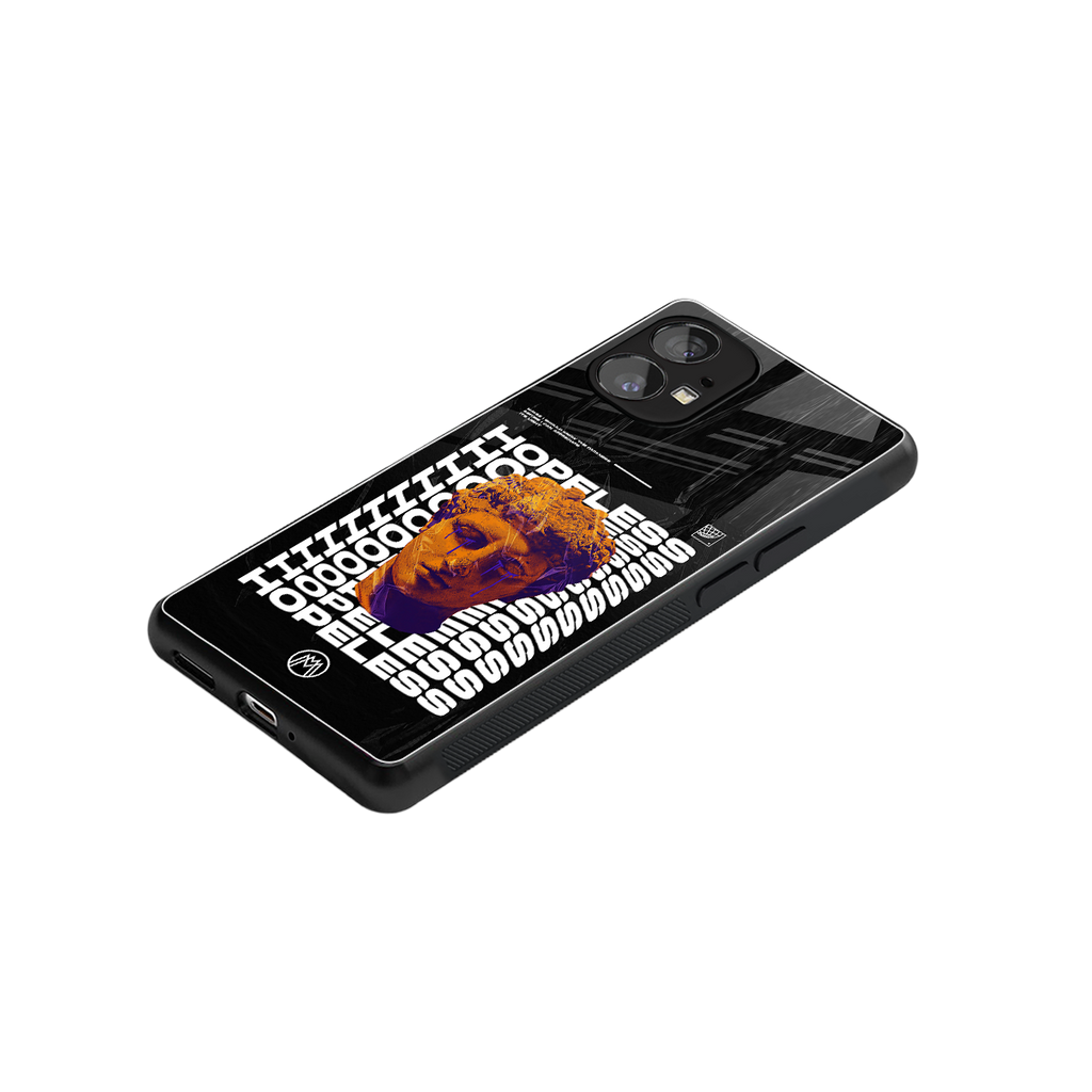 hopeless greek back phone cover | glass case for nothing phone 1