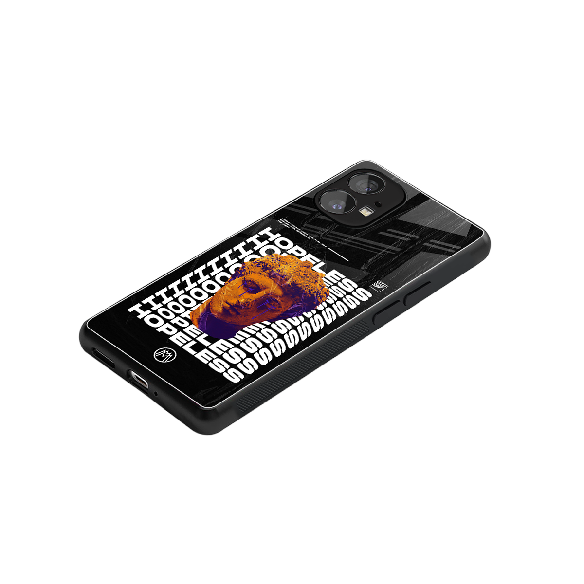 hopeless greek back phone cover | glass case for nothing phone 1