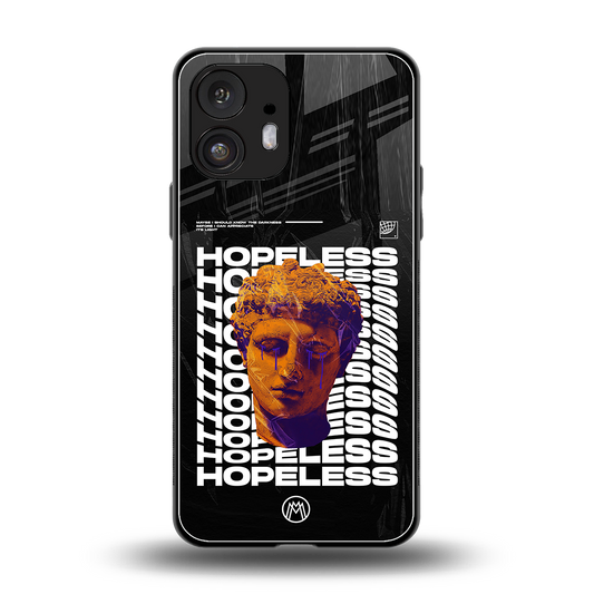 hopeless greek back phone cover | glass case for nothing phone 2