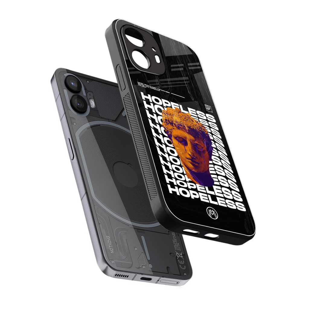 hopeless greek back phone cover | glass case for nothing phone 2