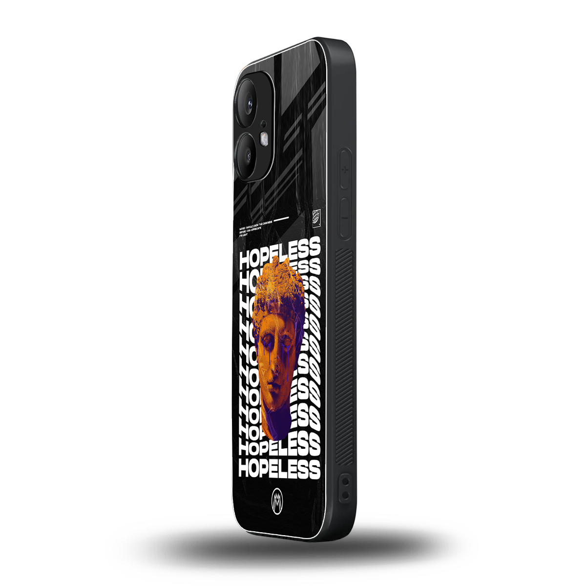 hopeless greek back phone cover | glass case for nothing phone 2