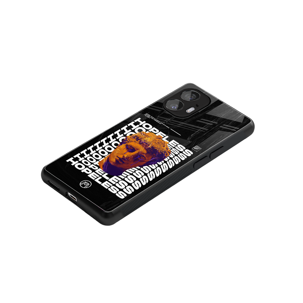 hopeless greek back phone cover | glass case for nothing phone 2