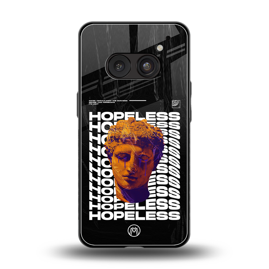 hopeless greek back phone cover | glass case for nothing phone 2a