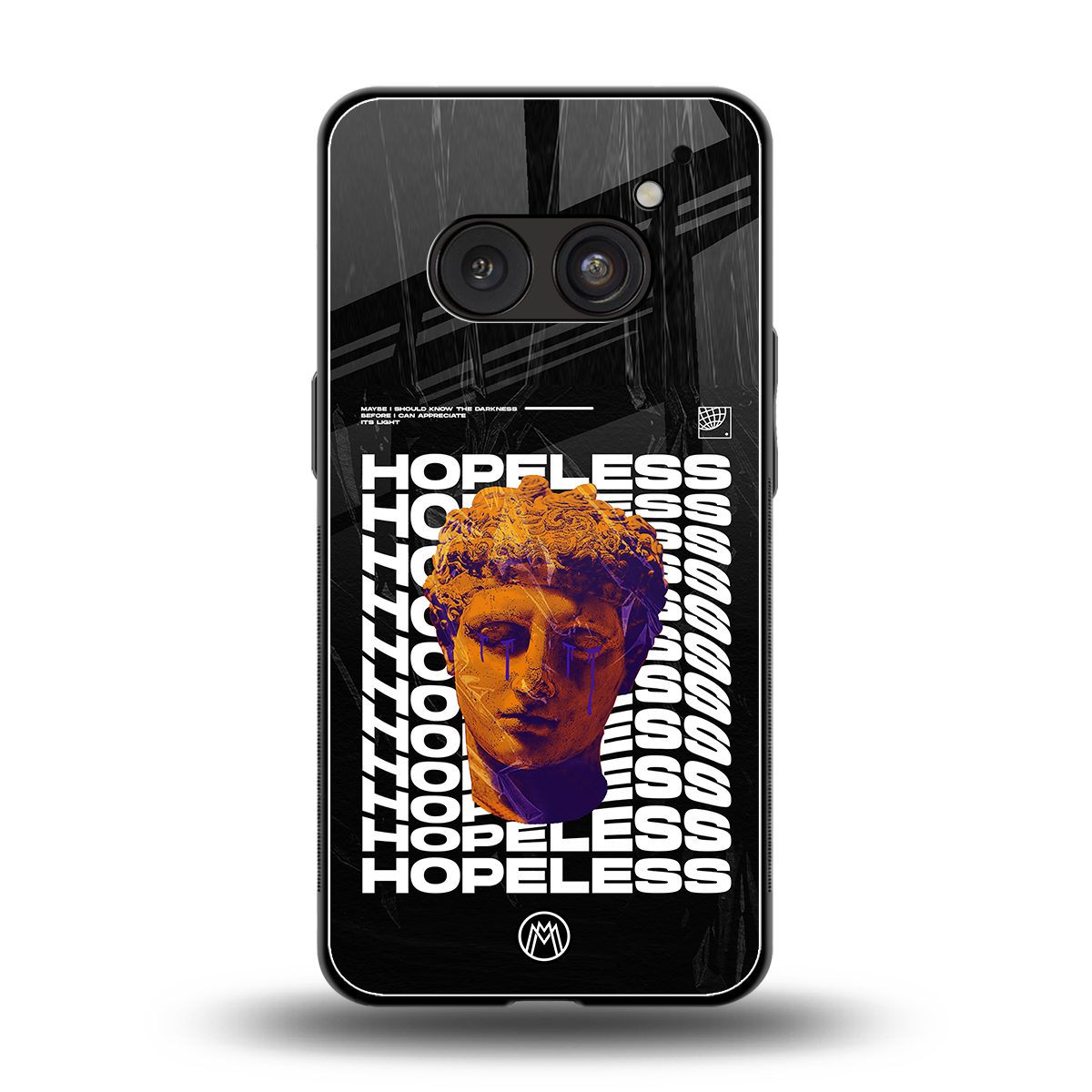 hopeless greek back phone cover | glass case for nothing phone 2a
