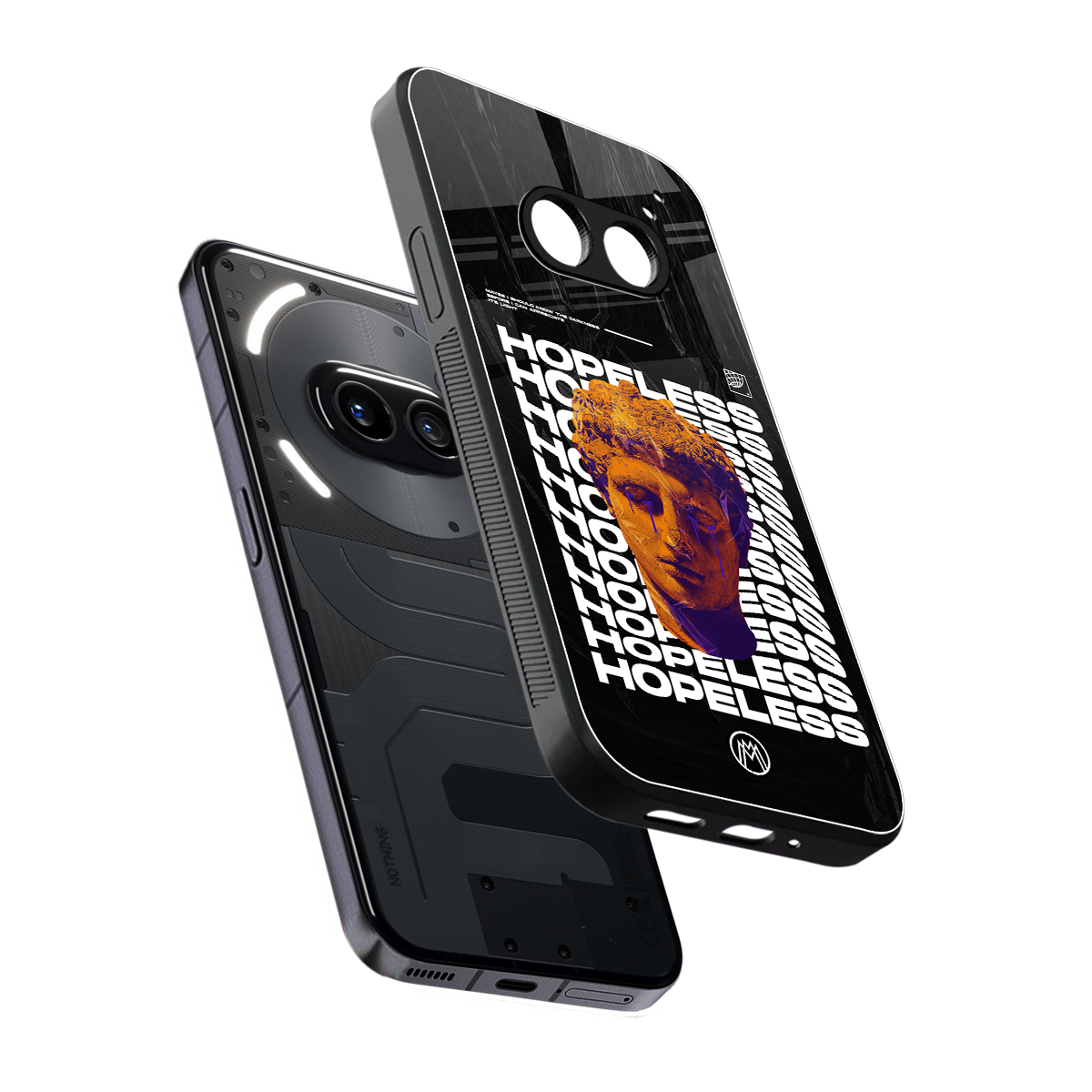 hopeless greek back phone cover | glass case for nothing phone 2a