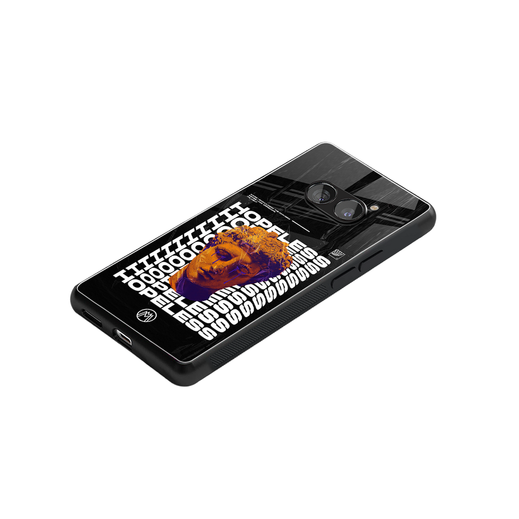 hopeless greek back phone cover | glass case for nothing phone 2a