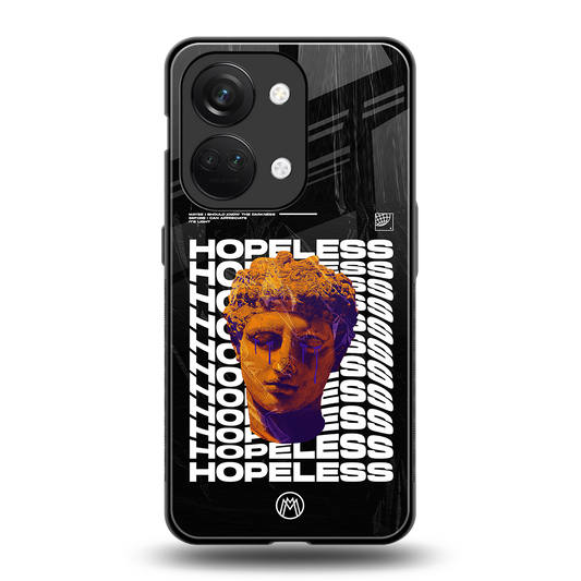 hopeless greek back phone cover | glass case for oneplus nord 3