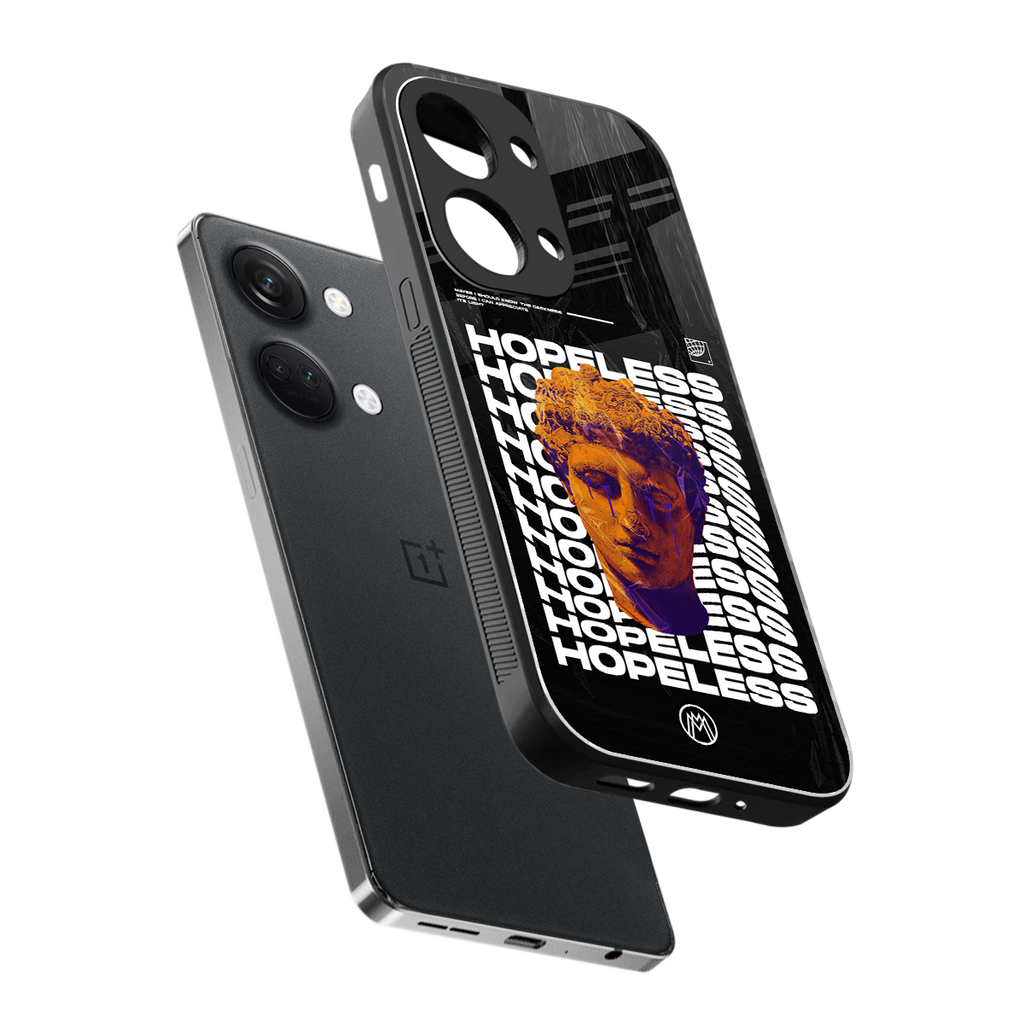 hopeless greek back phone cover | glass case for oneplus nord 3