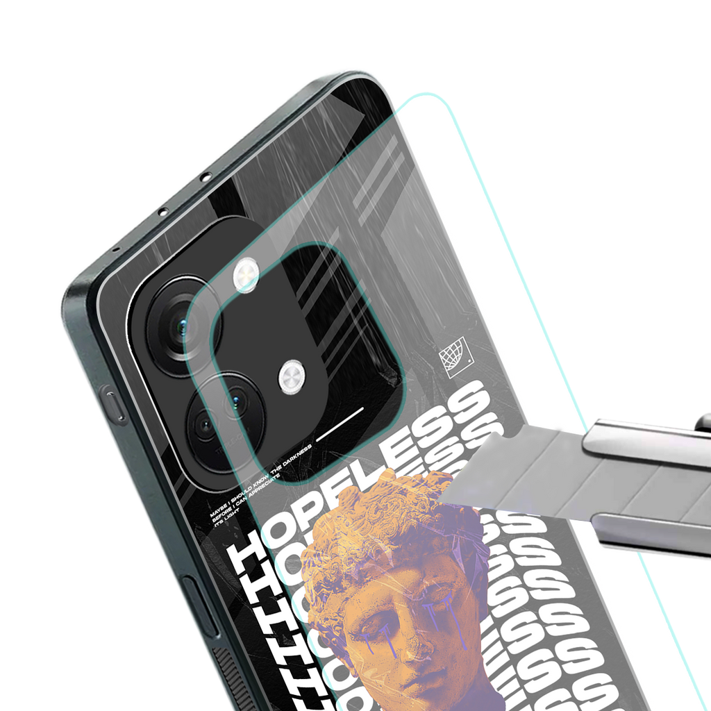 hopeless greek back phone cover | glass case for oneplus nord 3