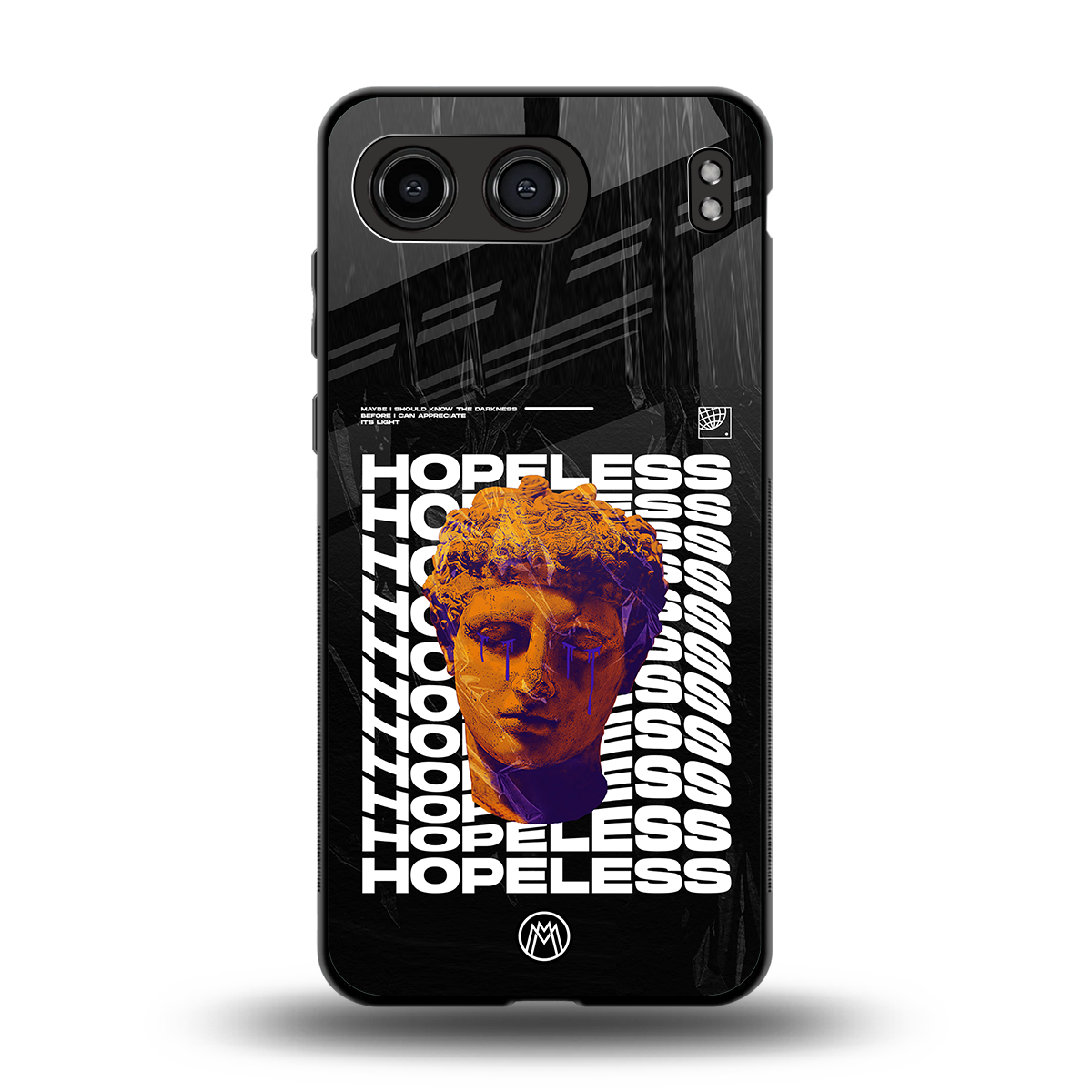 hopeless greek back phone cover | glass case for oneplus nord 4