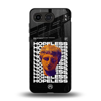 hopeless greek back phone cover | glass case for oneplus nord 4