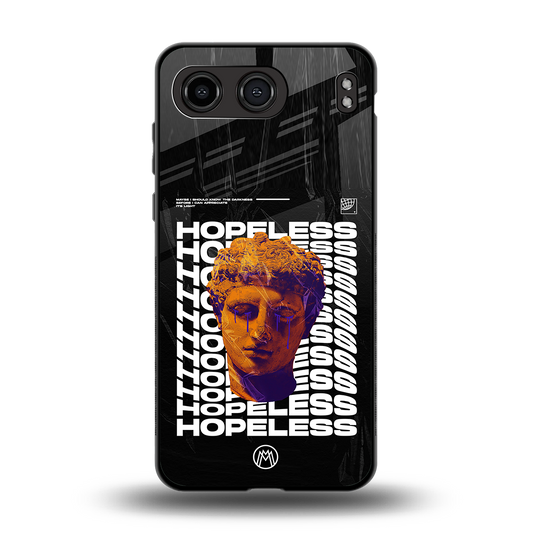 hopeless greek back phone cover | glass case for oneplus nord 4