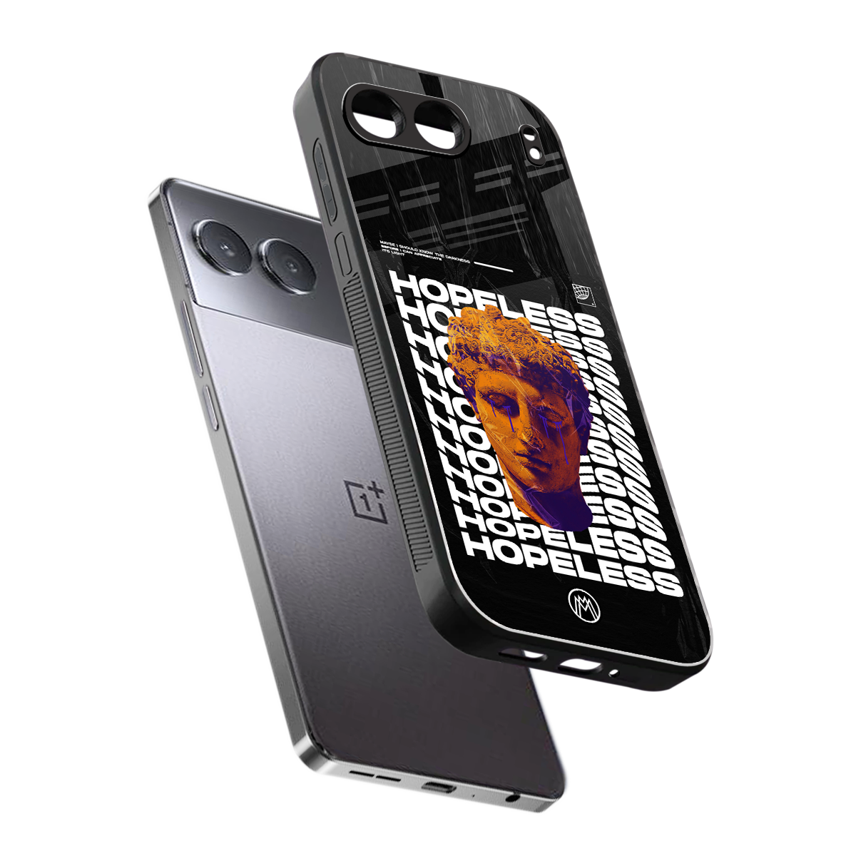 hopeless greek back phone cover | glass case for oneplus nord 4