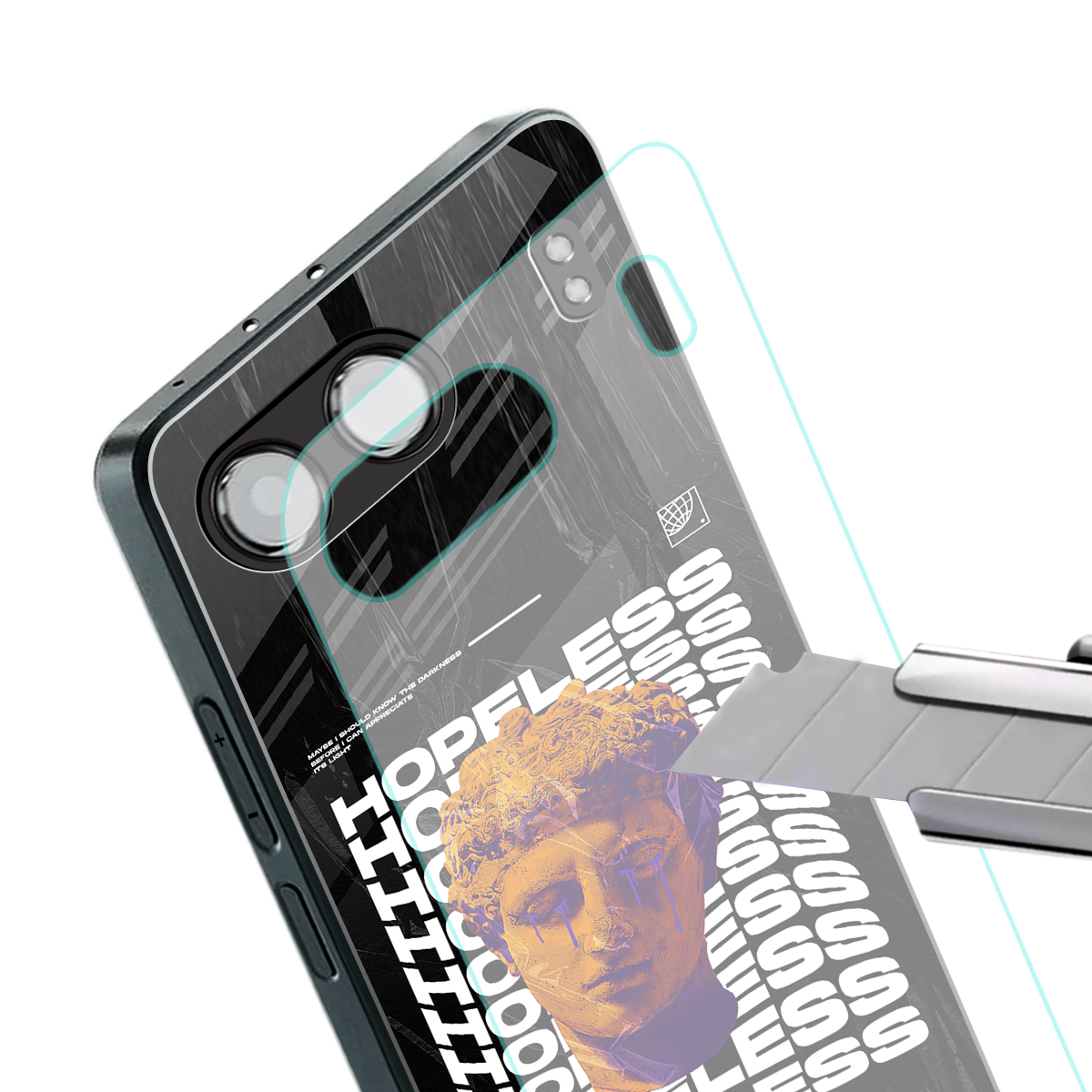 hopeless greek back phone cover | glass case for oneplus nord 4