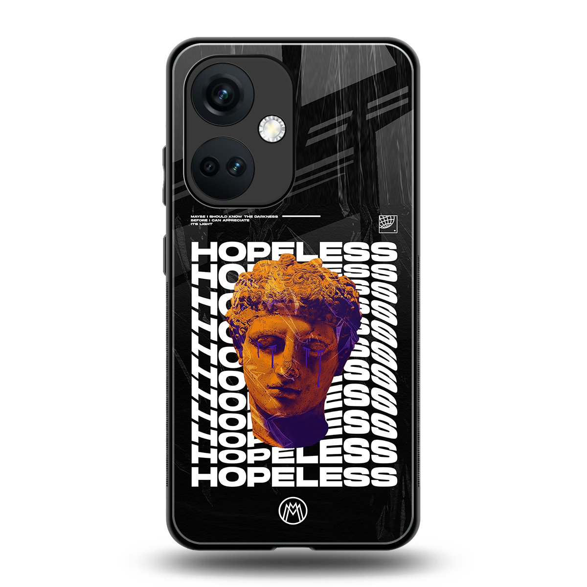 hopeless greek back phone cover | glass case for oneplus nord ce 3