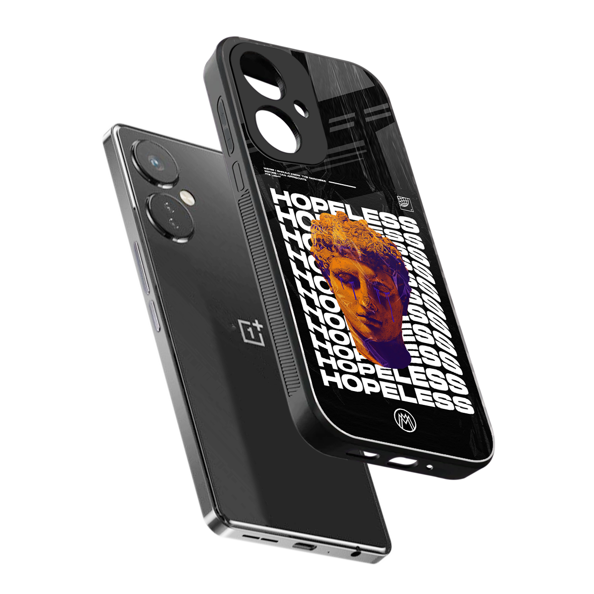 hopeless greek back phone cover | glass case for oneplus nord ce 3