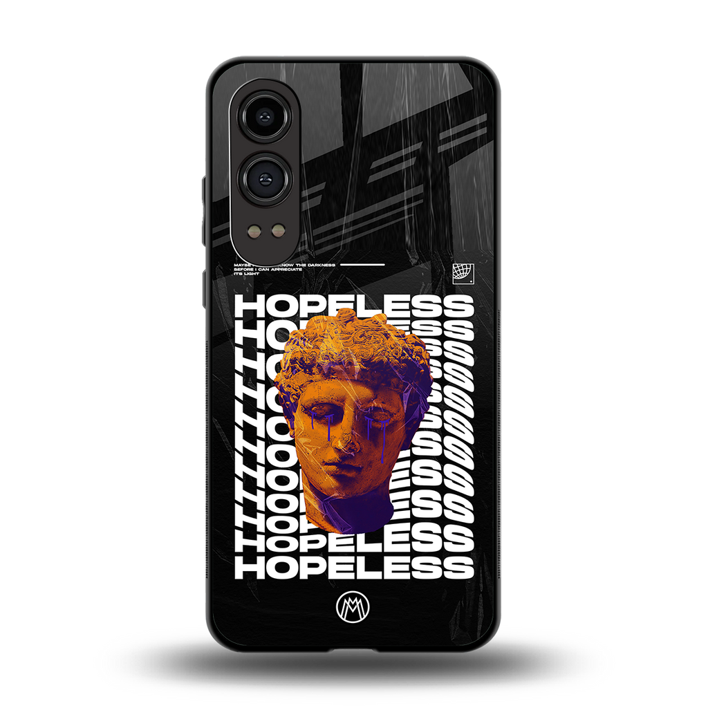 hopeless greek back phone cover | glass case for oneplus nord ce 4 lite