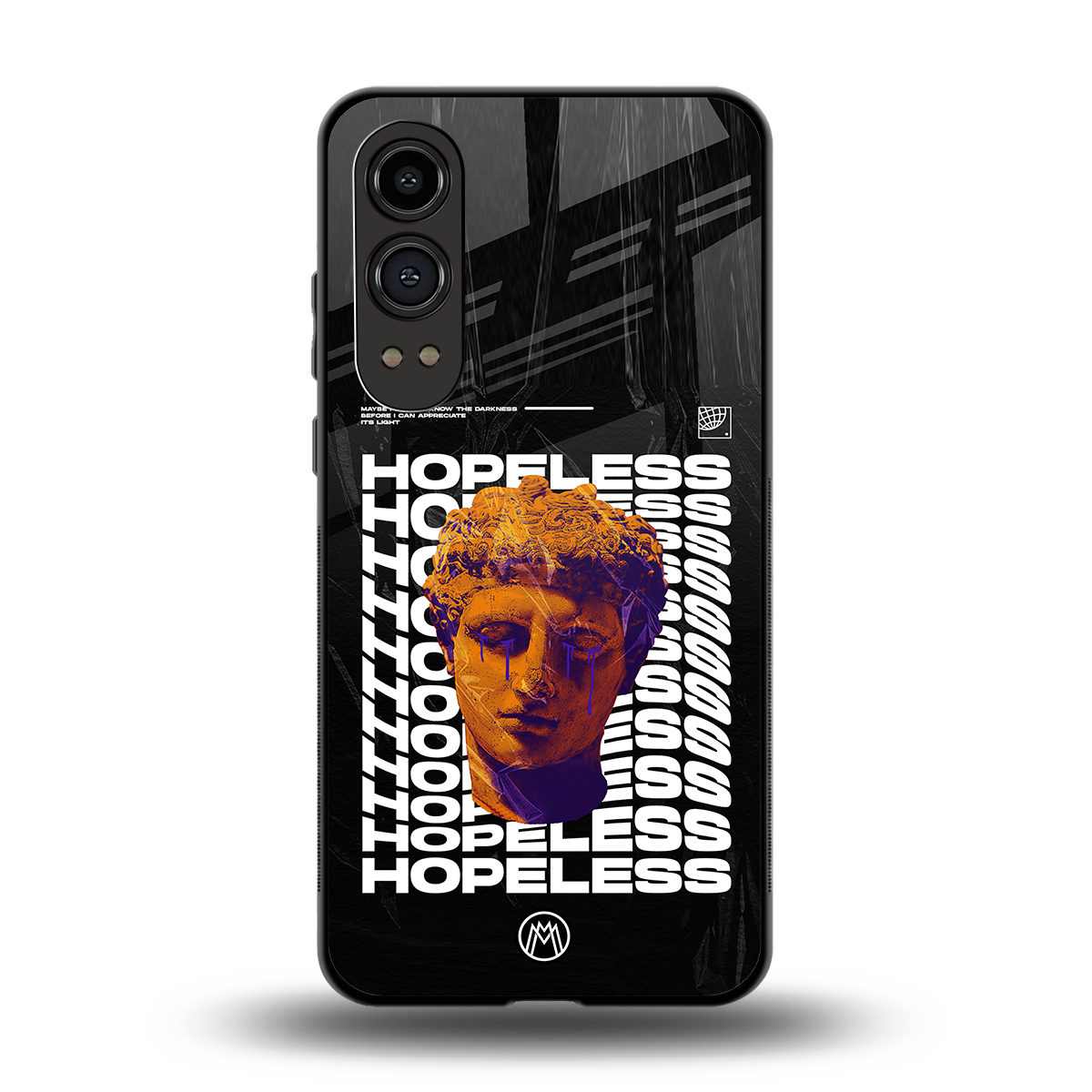 hopeless greek back phone cover | glass case for oneplus nord ce 4 lite