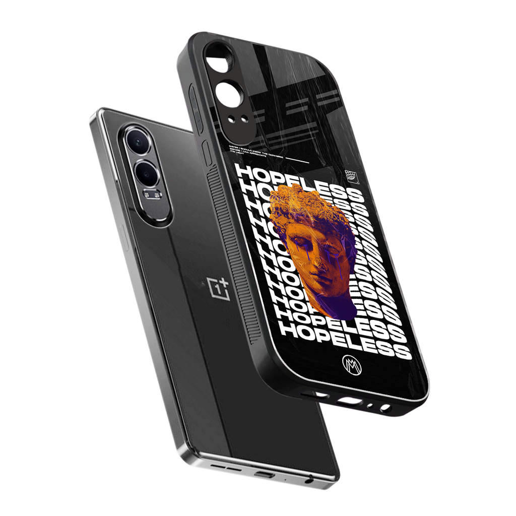 hopeless greek back phone cover | glass case for oneplus nord ce 4 lite