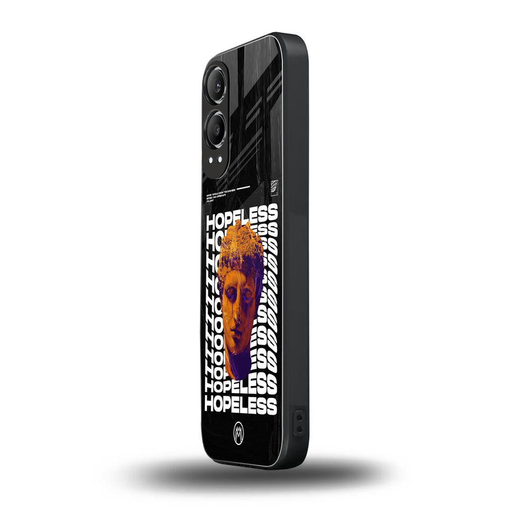 hopeless greek back phone cover | glass case for oneplus nord ce 4 lite