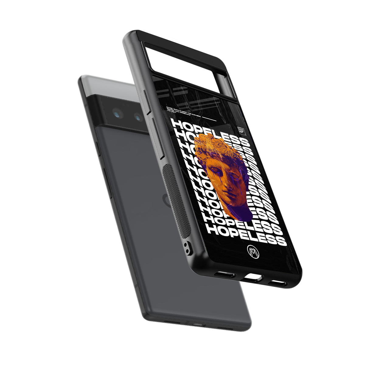 hopeless greek back phone cover | glass case for google pixel 6 pro