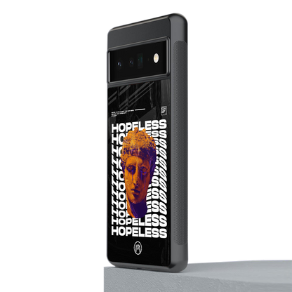 hopeless greek back phone cover | glass case for google pixel 6 pro