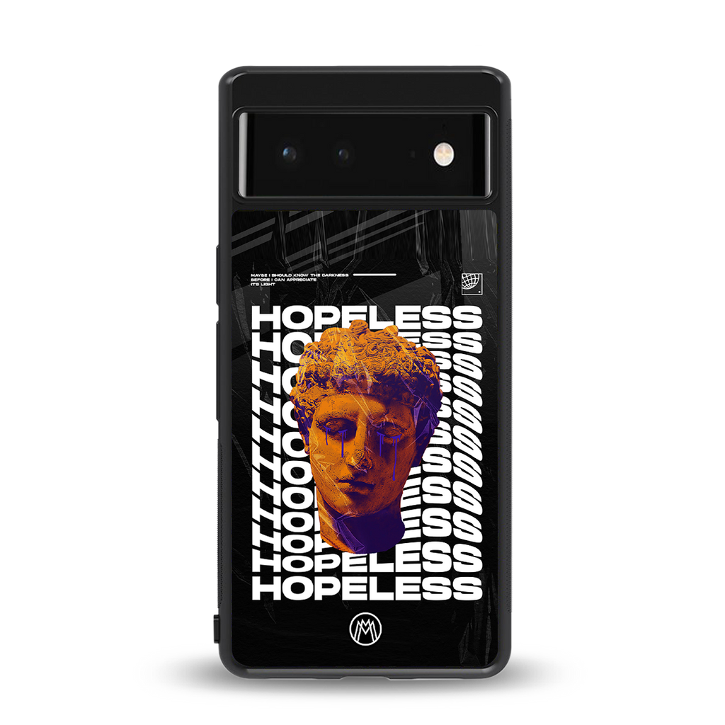 hopeless greek back phone cover | glass case for google pixel 6