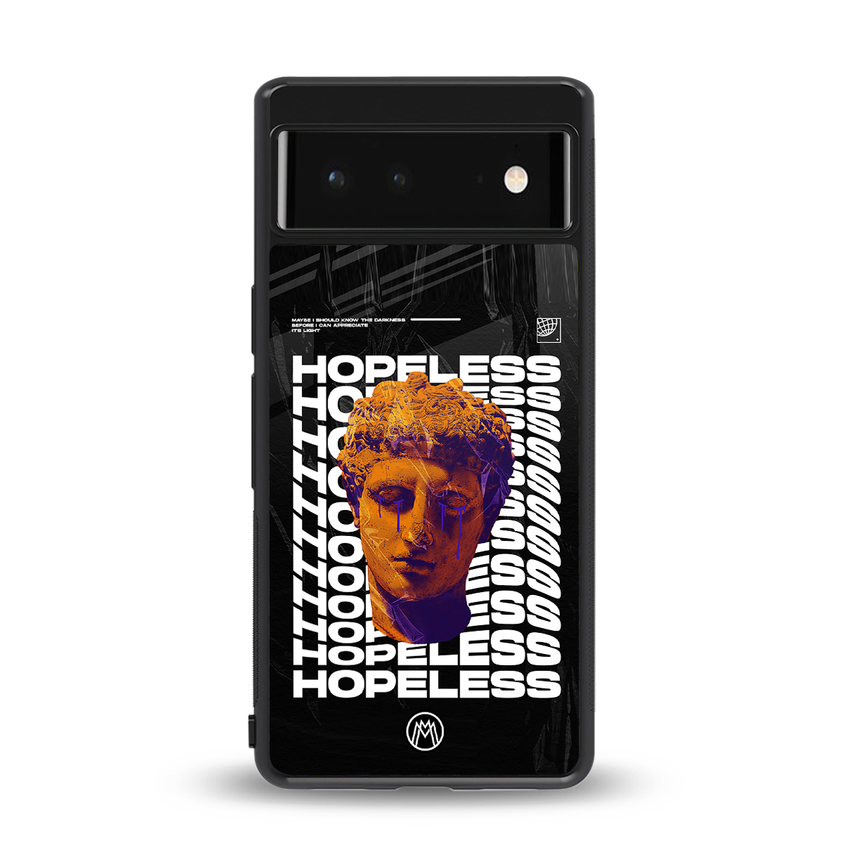 hopeless greek back phone cover | glass case for google pixel 6