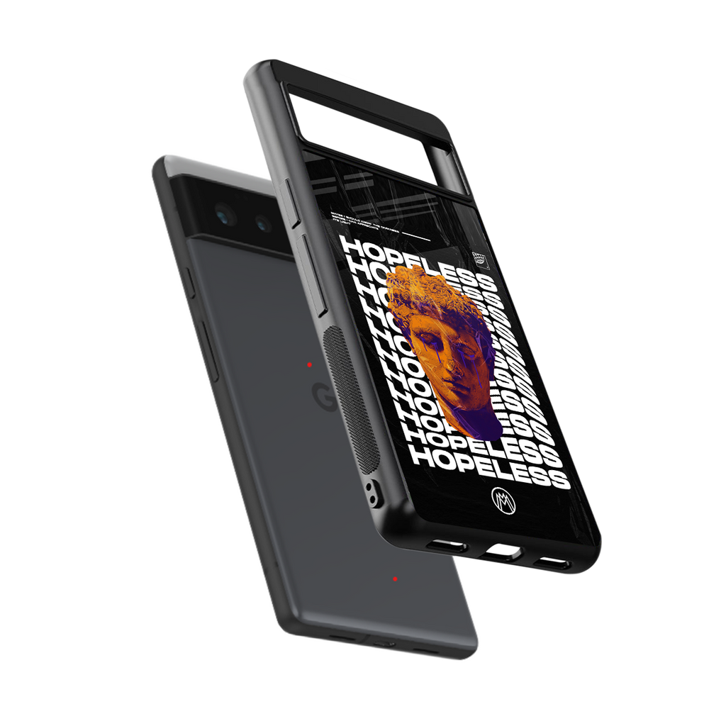 hopeless greek back phone cover | glass case for google pixel 6
