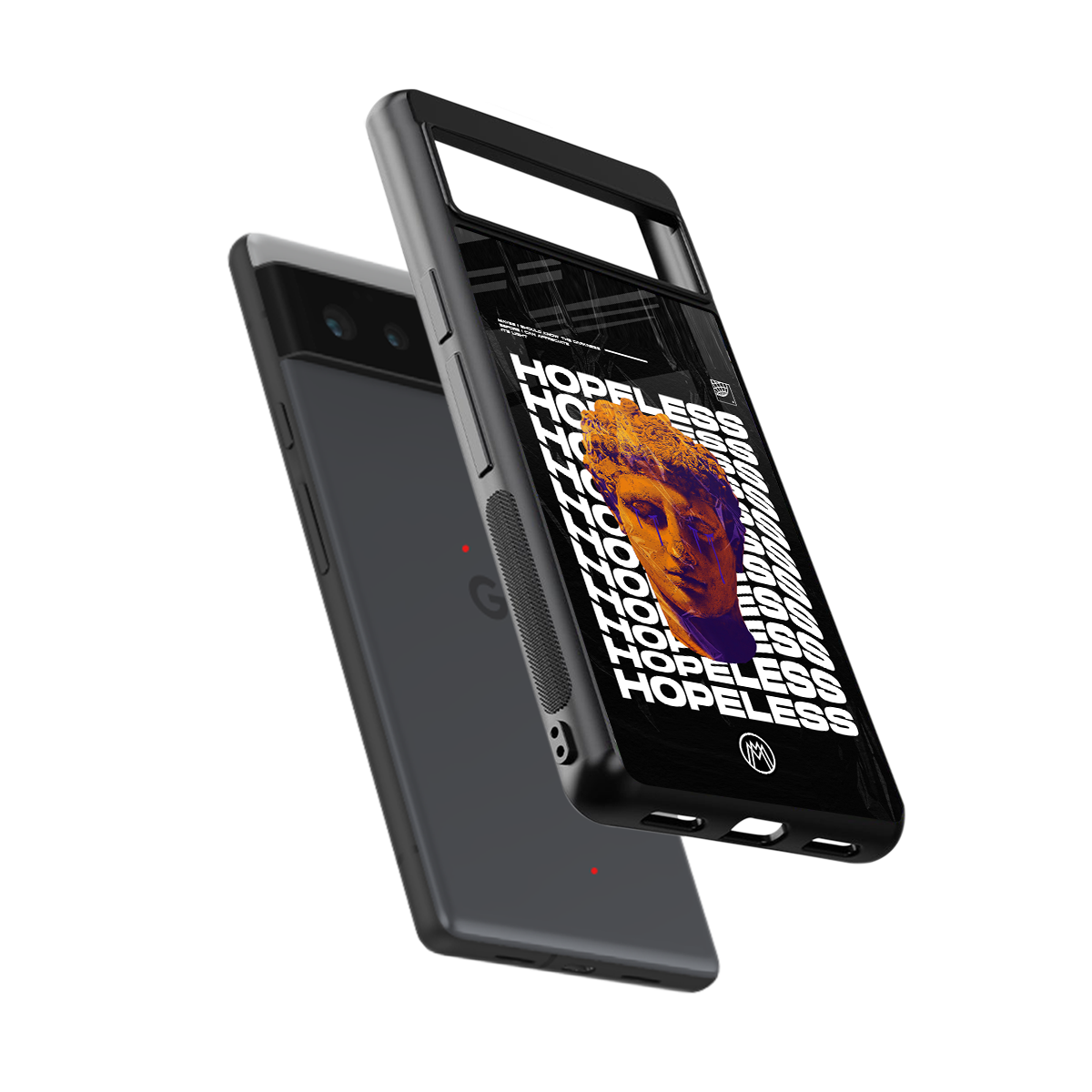 hopeless greek back phone cover | glass case for google pixel 6