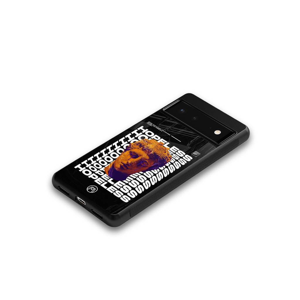hopeless greek back phone cover | glass case for google pixel 6