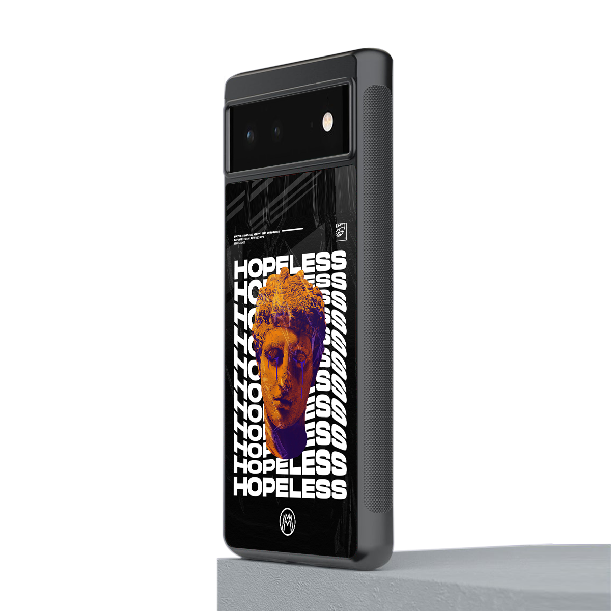 hopeless greek back phone cover | glass case for google pixel 6