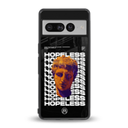 hopeless greek back phone cover | glass case for google pixel 7 pro