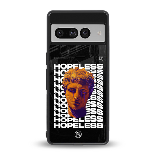 hopeless greek back phone cover | glass case for google pixel 7 pro
