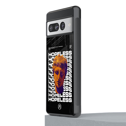 hopeless greek back phone cover | glass case for google pixel 7 pro