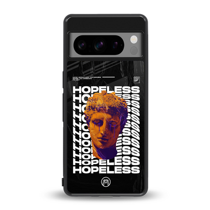 hopeless greek back phone cover | glass case for google pixel 8 pro