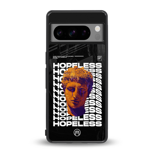 hopeless greek back phone cover | glass case for google pixel 8 pro