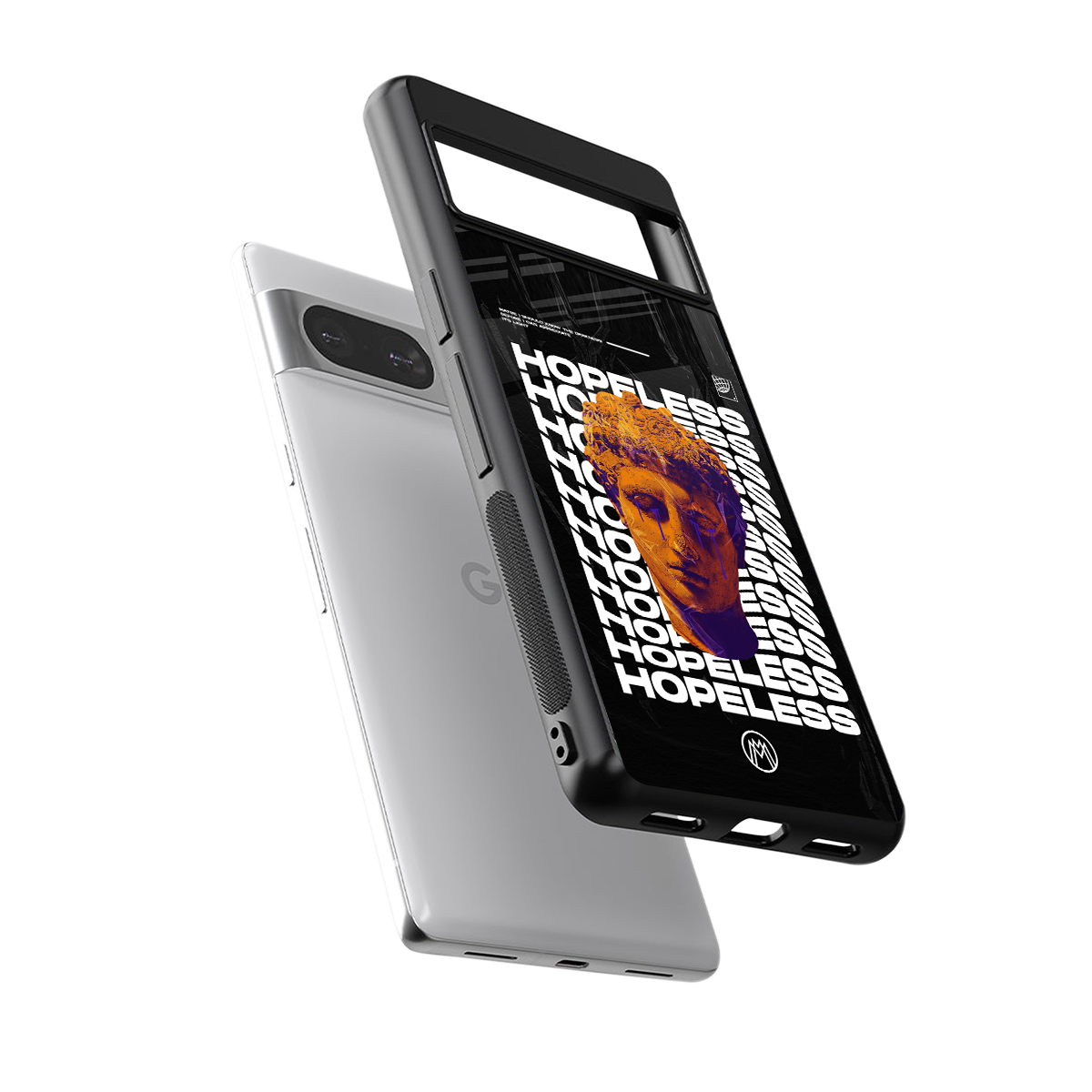 hopeless greek back phone cover | glass case for Google Pixel 8