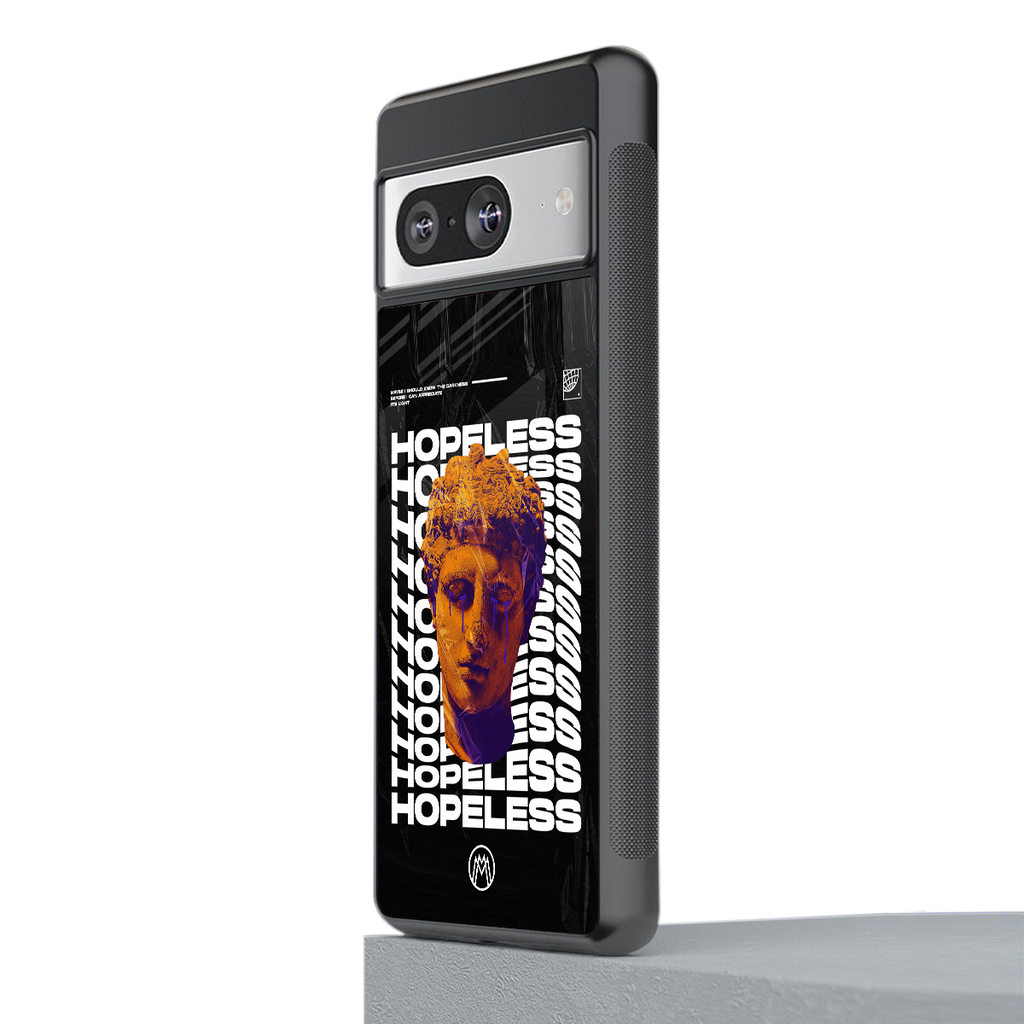hopeless greek back phone cover | glass case for Google Pixel 8