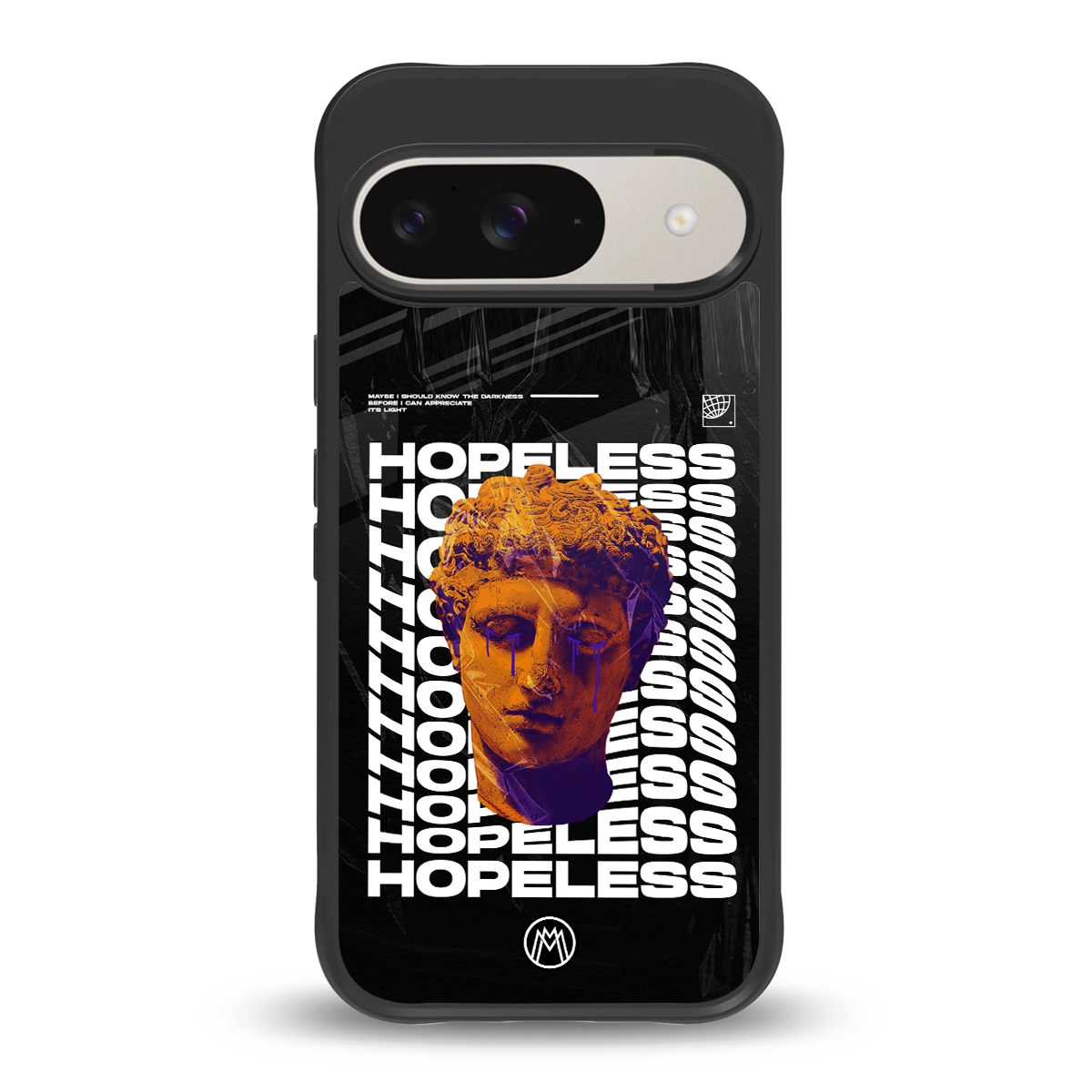 hopeless greek back phone cover | glass case for google pixel 9