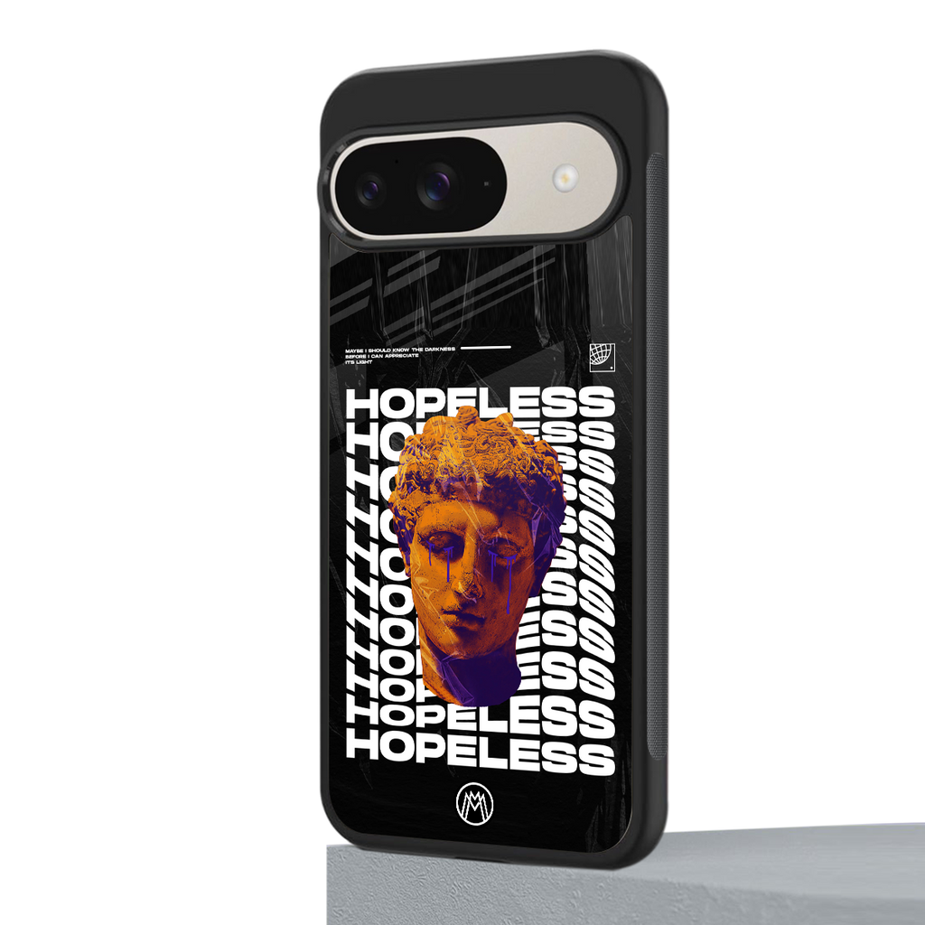hopeless greek back phone cover | glass case for google pixel 9