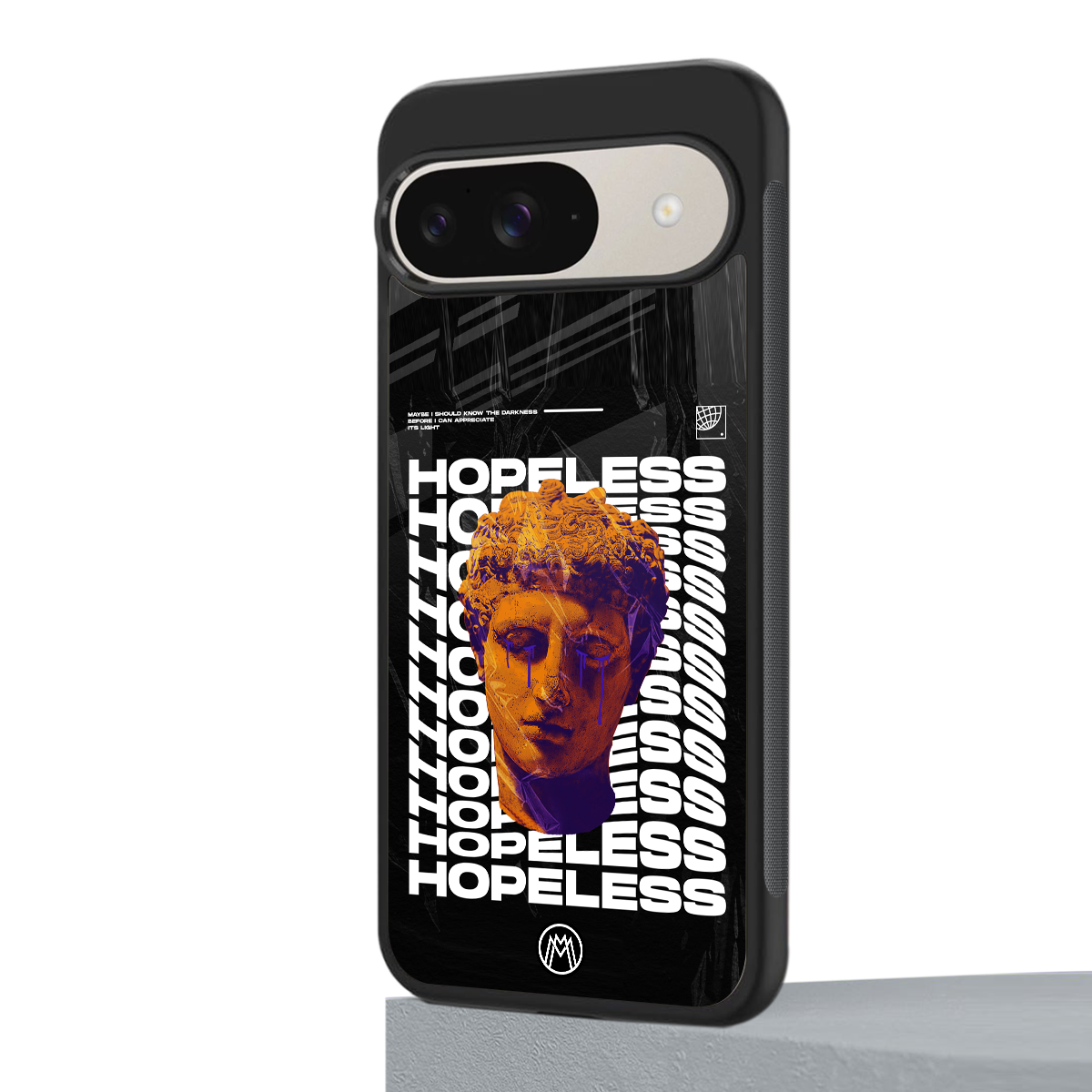 hopeless greek back phone cover | glass case for google pixel 9
