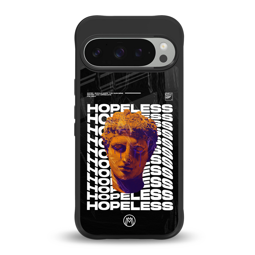 hopeless greek back phone cover | glass case for google pixel 9 pro