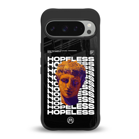 hopeless greek back phone cover | glass case for google pixel 9 pro xl